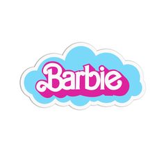 Barbie Vinyl Textured Sticker - ShopSpoiled Barbie Simple Drawing, Barbie Vinyl, Barbie Merchandise, Collage Notebook, Barbie Stickers, Cookie Printable, Barbie 2023, Kindle Stickers, Bead Inspiration