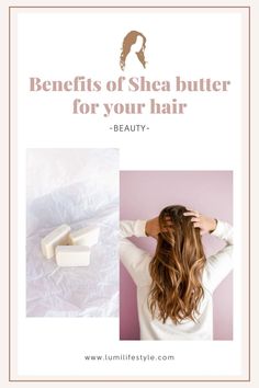 It's no secret that most holy grail beauty products has shea butter as its ingredient. Here's why you should start incorporating shea butter in your haircare routine too! Benefits Of Shea Butter, Shea Butter Hair, Beauty Hacks Skincare, Haircare Routine, Beauty Regime, Hair Frizz, Hair Pomade, Diy Beauty Recipes, Anti Aging Beauty