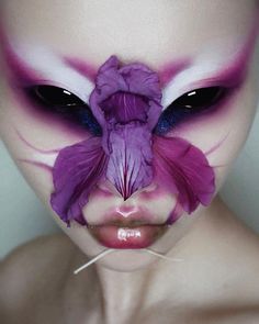 Fall Makeup Ideas, Monster Makeup, Prosthetic Makeup, Flower Makeup, Avant Garde Makeup