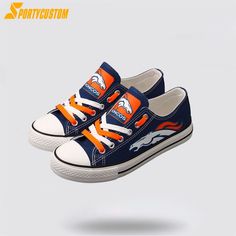 NFL Denver Broncos Low Top Canvas Shoes Sport Sneakers Experience The Perfect Blend Of Style And Performance the ultimate footwear for football enthusiasts. These stylish and versatile shoes are designed with the iconic NFL team logos and colors, allowing you to proudly represent your favorite team wherever you go. The low top design offers a [...] Nfl Shoes, Versatile Shoes, Shoes Sport, Denver Broncos, Top Design, Sport Sneakers, Black Laces, Football Fans, Nfl Football