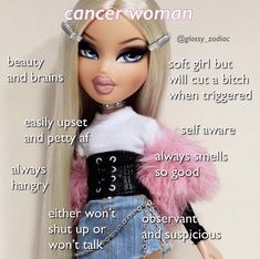 an image of a doll with words about it