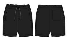 Short Mockup, Black Sportswear Shorts With Side Pockets, Black Jogger Pants Mockup, Shorts Mockup, Black Technical Sports Shorts, Black Athletic Shorts With Built-in Liner For Streetwear, Design Sheet, Illustration Template, Wedding People