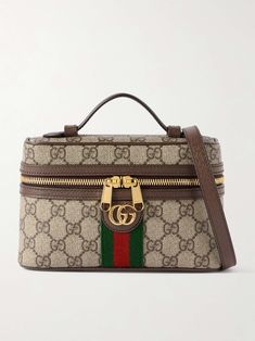 GUCCI Ophidia leather-trimmed coated-canvas mini shoulder bag Winter Work Wear, Gucci Ophidia, Cold Weather Boots, Bag Gucci, Mini Shoulder Bag, Watch Gifts, Gucci Bags, Angelina Jolie, Clothes Collection