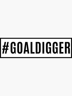 a black and white sticker with the word go baldigerr written in it