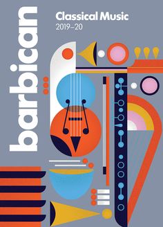 the cover of classical music 2010 - 2020, with an image of a violin and other musical instruments