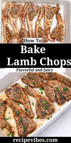 how to bake lamb chops in a baking dish