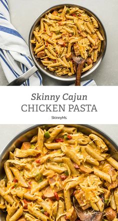 Rotisserie Chicken Low Calorie Recipes, Skinnyms Recipes, Healthy Couple, Chicken Rotisserie, Cajun Chicken Pasta Recipes, Healthy Pasta Dishes, Cajun Pasta, Healthy Pasta, Cajun Chicken Pasta