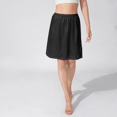 Goocheer Satin Underskirt Elevate your wardrobe with the Goocheer Satin Underskirt, the perfect foundation for your dresses. Crafted from soft polyester, this skirt features a luxurious satin finish and lace trim, adding a touch of elegance to any outfit. Designed for comfort and style, it sits comfortably at the waist with an elastic waistband, providing a slim fit that flatters all body types. Ideal for summer wear, this above-knee, mini length petticoat is versatile enough to wear under vario Lace Trim Skirt, Perfect Foundation, Under Dress, Swimwear Collection, British Indian, Above Knee, Petticoat, Summer Wear, Satin Finish