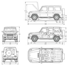 the jeep is shown in three different sizes and features all kinds of parts that are needed for