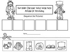 the little old lady who was not afraid of ambling worksheet with pictures