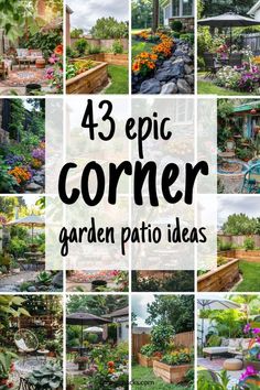 garden patio ideas that are easy to do and great for the backyard or front yard