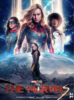 the movie poster for the film's second season, featuring captain marvel and other characters