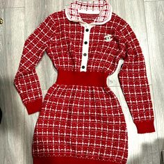 Long Sleeve Plaid Knit Bodycon Dress Size Medium Knitt Dress Stretchy And Comfy New Without Tags Cc Pin Does Not Come With Dress Or This Sale, I Added The Pin Just For The Picture. Knitted Bodycon Dress, Long Sleeve Plaid, Lady In Red, Fashion Inspo Outfits, Bodycon Dress, Plaid, Long Sleeve Dress, Fashion Inspo, Womens Dresses