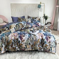 Egyptian Cotton Havana Printed Duvet Cover Set | Yedwo Home Queen Size Bed Sets, Toile Pattern, King Size Duvet, Fitted Bed Sheets, Understated Luxury, Soft Bedding, Flat Bed, Soft Duvet Covers, Beautiful Bedding