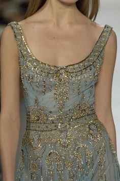 Reem Acra, Mode Inspiration, Looks Vintage, A Dress, Dream Dress, Blue Dress, Couture Fashion, Look Fashion