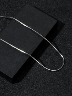 Silver  Collar  Stainless Steel   Embellished   Men Fashion Jewelry Men's Silver Chain, Chain Men Necklace, Silver Necklaces Men, Simple Necklace For Men, Jewelry For Guys, Men Jewelry Necklace, Jewelry Boys, Necklace Mens, Silver Accessories For Men