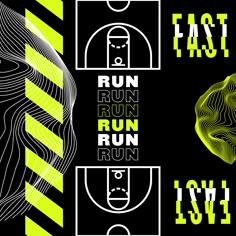 an image of a poster with the words run, run, run and i'm fast