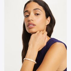 The T Monogram Hinge Bracelet features our signature pattern in enamel. Wear it stacked or solo. Hinged Bracelet, Hinges, Bracelet Designs, Womens Jewelry Bracelets, Designing Women, Tory Burch, Designer Shoes, Jewelry Bracelets, Jewelry Design