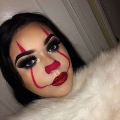 Halloween Makeup Clown, Maquillage Yeux Cut Crease, Halloweenský Makeup, Halloween Make-up Looks, Holloween Makeup, Cute Halloween Makeup, Halloween Makeup Pretty, Halloween Eye Makeup, Halloween Makeup Inspiration