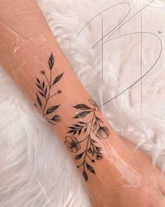 Elegant Arm Sleeve Tattoos For Women, Cherry Blossom Tattoo Wrap Around Arm, Womens Elbow Tattoo, Walk In Tattoo Ideas, Wraparound Tattoo, Arm Wrap Tattoo, Around Arm Tattoo, Wrap Around Tattoo