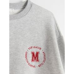 Small Embroidery, Design Sweatshirt, Slogan Tshirt, Graphic Ideas, Causual Outfits, Sports Clubs, Oversized Hoodie, 로고 디자인, Embroidery Details