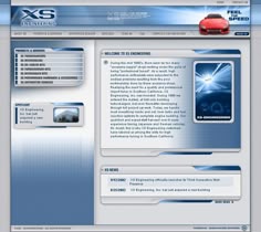 an image of a web page with a car on the front and back side,