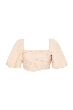 Shop the Orbit Sculptural Pleated Top in Ivory online at Aje. Free Express Shipping available in Australia Over $150. Easy and fuss-free returns. Jumper Denim, Jumper Pants, Cropped Shirt, Scarf Gift