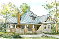 this is an artist's rendering of the country house plans that would be used for real estate