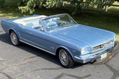 1966 Ford Mustang Convertible (light blue, 289ci V8, 3-speed) 1966 Ford Mustang Convertible, White Convertible, Vintage Mustang, 70s Cars, Ford Mustang Convertible, 1966 Ford Mustang, Mustang Convertible, Wire Wheel