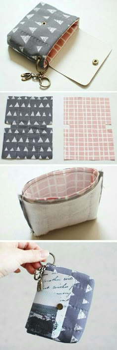 the zipper pouch is made from fabric