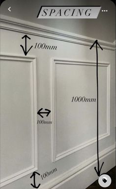 an image of the space between two walls with measurements for each wall and how to measure it