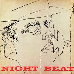 an old book cover with a drawing of a man's face and the words night beat on it