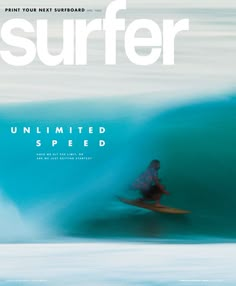 the front and back covers of surfr magazine, featuring a surfer riding a wave