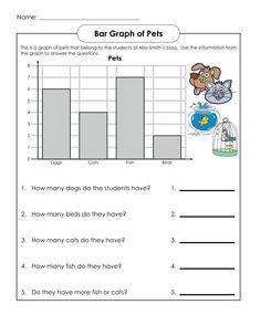 a bar graph worksheet for grade 2 students