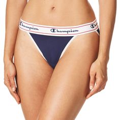 PRICES MAY VARY. STAY DRY - Our Champion Heritage panties keep you cool and sweat-free with Double Dry technology that wicks moisture for a drier experience. COTTON STRETCH - Crafted with a soft, cotton-stretch material, these panties are a super comfortable option for lounging, running errands, and light movement. COMFY FIT - Our ultra-soft, wide logo waistband makes these women's underwear extra comfortable. Made to stretch and move, our ultra-soft, wide logo band flexes to fit your body's sha Cotton Sports Briefs, Light Movement, Comfy Fits, Wicks, Running Errands, Moisture Wicking, Moisturizer, For Free, Running