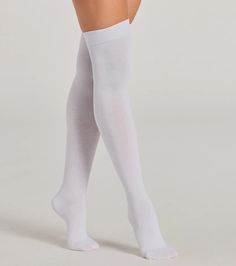 Fit & FeaturesSheer knit fabricationOver-the-knee fit White Long Socks, White Thigh High Socks, White Knee Socks, Long White Socks, Orange Homecoming Dresses, White Thigh Highs, Homecoming Shoes, Purple Homecoming Dress, Green Homecoming Dresses