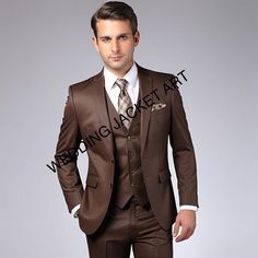 Men brown 3 piece suits wedding three grooms wear suits. new brown tuxedo peak lapel  gift for fionci and friend. event wear 3 piece Men coffee color Jacket Men  Blazer Frogging Button Wedding Party Wear Dinner Coat Listing Include (jacket+vest+trouser) Fabric:- Imported premium Color:- Brown  Dry Clean Only The Coat is for wedding, Party, Proms, and Etc Express Shipping to world-wide but Remote Area May Take Longer Little color variation may possible due to photography and lights Brown Notch Lapel Tuxedo Suit, Fitted Brown Tuxedo For Business, Tailored Brown Tuxedo With Notch Lapel, Brown Tailored Tuxedo With Notch Lapel, Brown Tuxedo With Suit Collar For Semi-formal Occasions, Brown Tuxedo With Suit Collar For Business, Semi-formal Brown Tuxedo With Suit Collar, Brown Business Tuxedo With Suit Collar, Brown Semi-formal Tuxedo With Suit Collar