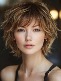 Short Shag Haircuts: The Trendy Style Revolutionizing Hair Fashion - Style US Layered Short Shag, 70s Shag Haircut Short, Short Shag Haircut, Shag Short, Shag Hairstyle, Honey Blonde Hair Color, Short Shaggy Haircuts, Short Shag Haircuts