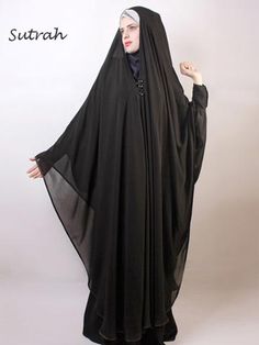 Opened Chiffon Khimar | Abaya & Islamic Clothing | Islamic Boutique Caftan Dress, Folk Costume