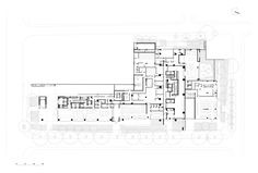 the floor plan for an office building with multiple floors and lots of space to work on