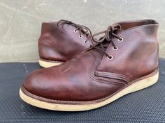 Red Wing Heritage 3141 Leather Chukka Boots USA Made Brown Mens 11 D Awesome shoes minor scuffs, check photos for clear visual description. PLEASE VIEW ALL PHOTOS CAREFULLY AS I CONSIDER THEM PART OF THE DESCRIPTION. I WILL GLADLY COMBINE SHIPPING FOR MULTIPLE ITEMS PURCHASED IF THEY CAN BE SAFELY SHIPPED TOGETHER. DELIVERY WITHIN 5 BUSINESS DAYS, 1-2 DAYS HANDLING ONCE YOUR PAYMENT CLEARS, THIS ITEM WILL COME PROFESSIONALLY PACKAGED AND SHIPPED WITH CARE. PLEASE CONTACT ME THROUGH MESSAGES IF YOU HAVE ANY QUESTIONS OR CONCERNS. THANKS FOR LOOKING Red Wing Chukka Boots, Red Wing Chukka, Leather Chukka Boots, Awesome Shoes, How To Make Brown, Red Wing, Red Wings, Chukka Boots, Nice Shoes