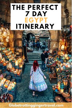 the best safe egypt itinerary with text overlay that reads, the best safe egypt itinerary