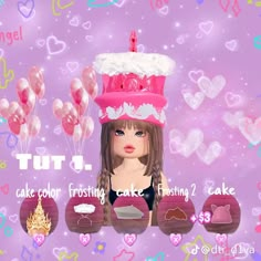 #DTI #dresstoimpress #roblox Cake Hacks, Pastel Dress, Theme Dress, Dress Cake, Colorful Cakes