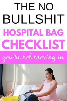 What do you need in your hospital bag for labor and delivery? Find out with this FREE printable checklist! It's simple and doesn't require packing up your whole house. This is perfect for mom to be, baby and for dad. It's minimalist but realistic. Perfect for first or second babies. The ultimate basic packing list! Must haves and essentials that won't bog you down. Practical items for mommy and newborn. #hospitalbag #newmom #baby #pregnancy #laboranddelivery #birth #childbirth Mommy And Newborn, Birth Hospital Bag, Hospital Bag List, Baby Hospital Bag Checklist, Delivery Hospital Bag, Hospital List, Labor Bag, Hospital Bag For Mom To Be, Packing Hospital Bag