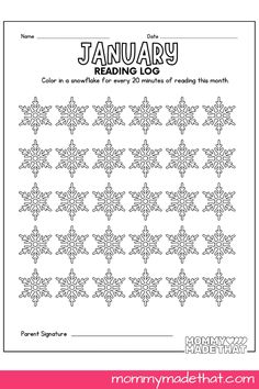 Bring a touch of seasonal charm to your kids classroom with this January reading log designed for younger students. Encourage children to set goals, record their progress, and reflect on completed stories. It’s simple to incorporate into winter-themed worksheets or monthly reading logs, making it ideal for teachers and homeschoolers. Watch as students take ownership of their reading habits and celebrate milestones during the colder season.