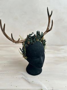 Halloween Crown With Deer Antlers Black Flower Crown Horns Crown Headband With Ivory Antlers Bride Photo Shoot Wedding Headpiece Woodland - Etsy Bride Photo Shoot, Black Flower Crown, Antler Crown, Deer Antlers Headband, Photo Shoot Wedding, Halloween Crown, Deer Horns, Antler Headband, Deer Horn