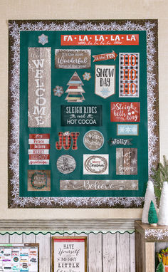 🎄✨ From cozy signs to cheerful accents, this Home Sweet Classroom setup is perfect for creating a warm and welcoming learning environment this winter. Featuring snowflakes, rustic wooden details, and pops of green and red, this classroom is ready for the season of joy and learning. ❄️📚 #ClassroomDecor #WinterVibes #HolidayCheer #HomeSweetClassroom #HolidayDecor #ChristmasDecor #Farmhouse Second Grade Phonics, Home Sweet Classroom, Winter Bulletin Board, Diy Playdough, Winter Bulletin, Christmas In The Classroom, Winter Bulletin Boards, High School Library, Career Center