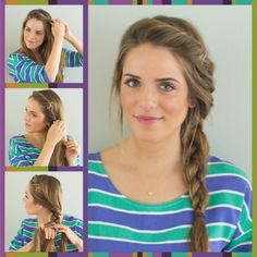 Cute Simple Hairstyles, Hair Tutorials Easy, Work Hairstyles, Hair Up Styles, In Front Of House, Hairdo For Long Hair, Hair Stylist Life