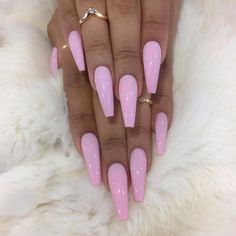 Lavender And Pink Nails, Pink Nails Acrylic, Milky Nails, Lavender Nails, Exotic Nails, Nail Swag, Pink Acrylic Nails, Pink Acrylic, Luxury Nails