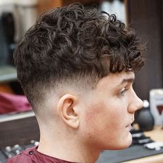 101 Best Hairstyles For Teenage Guys (Cool 2021 Styles) Perm Hair Men, Wavy Perm, Fade Haircut Curly Hair, Mid Fade Haircut, Wavy Hair Men, Men Haircut Styles